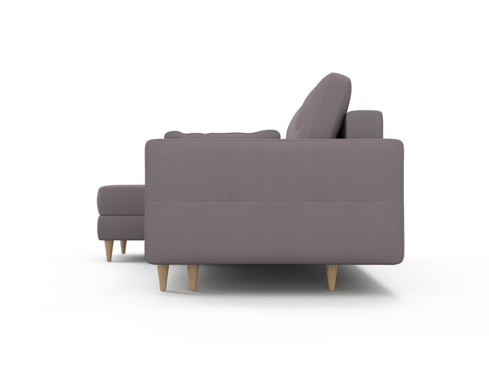 Угловой диван-кровать Берни серо-бежевого цвета - лучшие Угловые диваны в INMYROOM