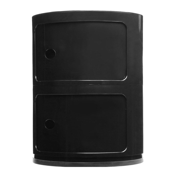 Тумба Componibili Black черного цвета - купить Прикроватные тумбы по цене 13838.0