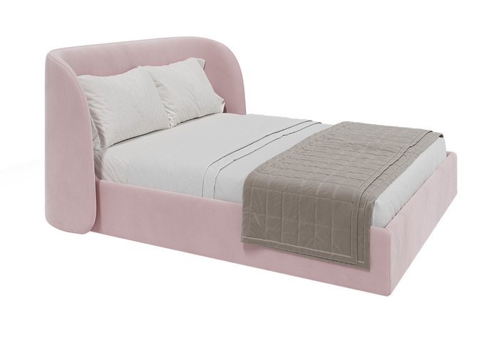 Кровать Classic 160х200 розового цвета с подъемным механизмом - лучшие Кровати для спальни в INMYROOM