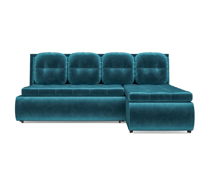 Угловой диван-кровать Кормак сине-зеленого цвета - купить Угловые диваны по цене 38390.0