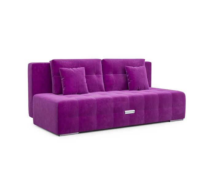 Прямой диван-кровать Марсель 4 фиолетового цвета