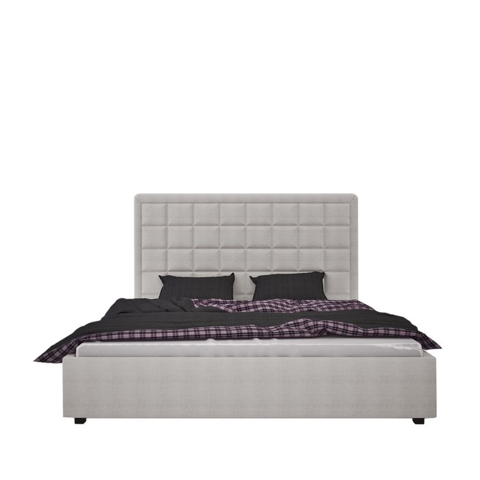 Кровать Elizabeth Велюр Бежевый 140х200 - купить Кровати для спальни по цене 102000.0