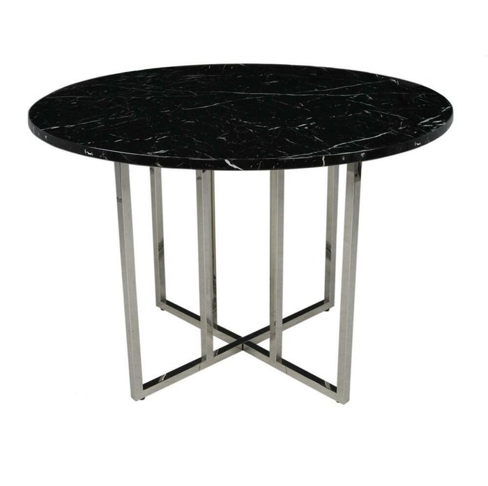 Стол обеденный Баррель со столешницей цвета черный мрамор