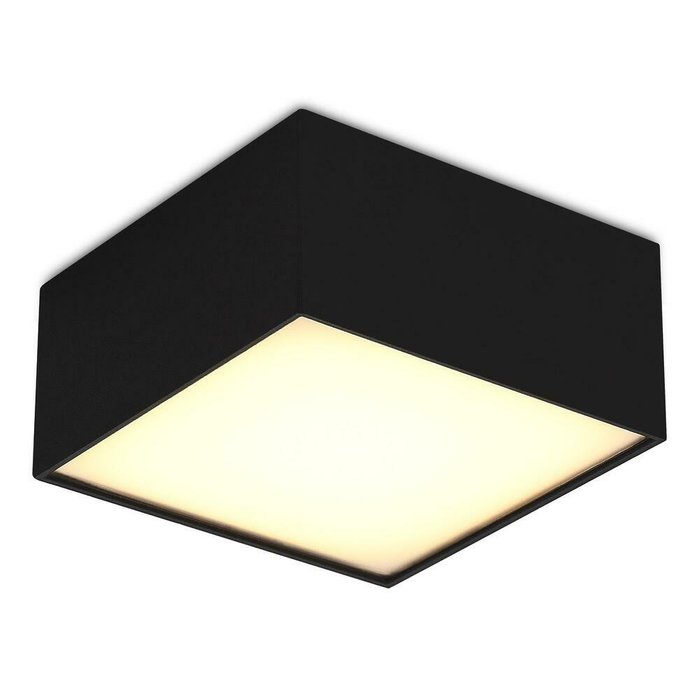 Светильник потолочный Черный LED 1*12W 3000K 1 080Lm Ra>90 120° IP20 L120xW120xH55 220V Накладные светильники Светильник потолочный Черный LED 1*12W 3000K 1 080Lm Ra>90 120° IP20 L120xW120xH55 220V Накладные светильники