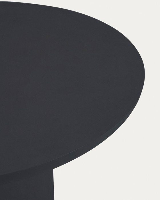 Круглый стол Taimi черного цвета - лучшие Садовые столы в INMYROOM