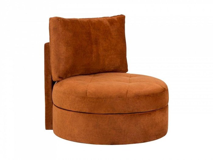 Кресло Wing Round коричнево-оранжевого цвета - купить Интерьерные кресла по цене 32580.0