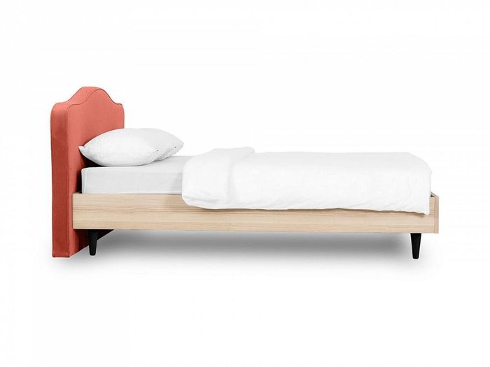 Кровать Queen II Elizabeth 160х200 с изголовьем кораллового цвета - лучшие Кровати для спальни в INMYROOM