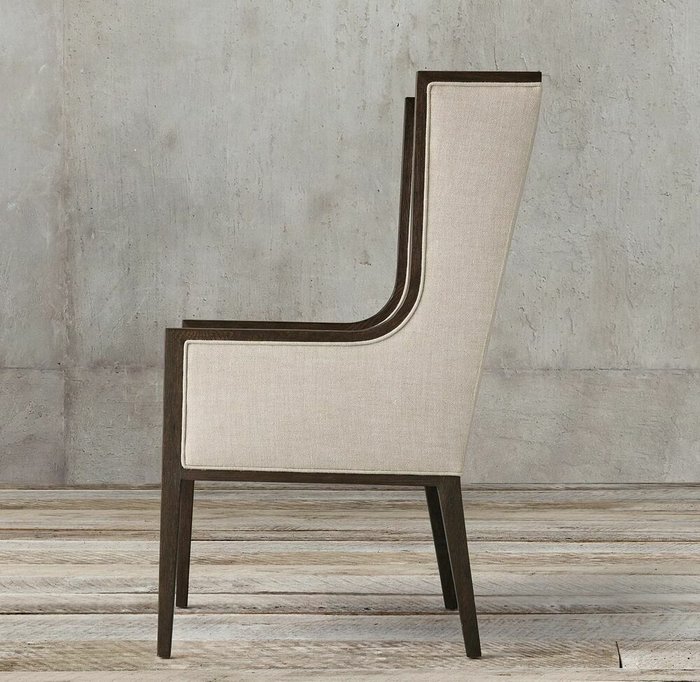 Стул с подлокотниками Дюран молочного цвета - лучшие Обеденные стулья в INMYROOM