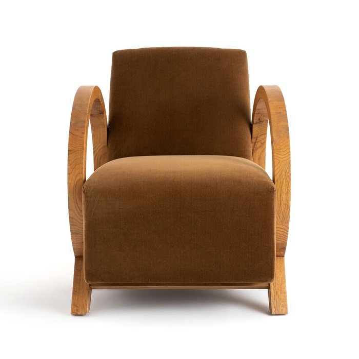 Кресло винтажное Berti коричневого цвета - купить Интерьерные кресла по цене 64549.0