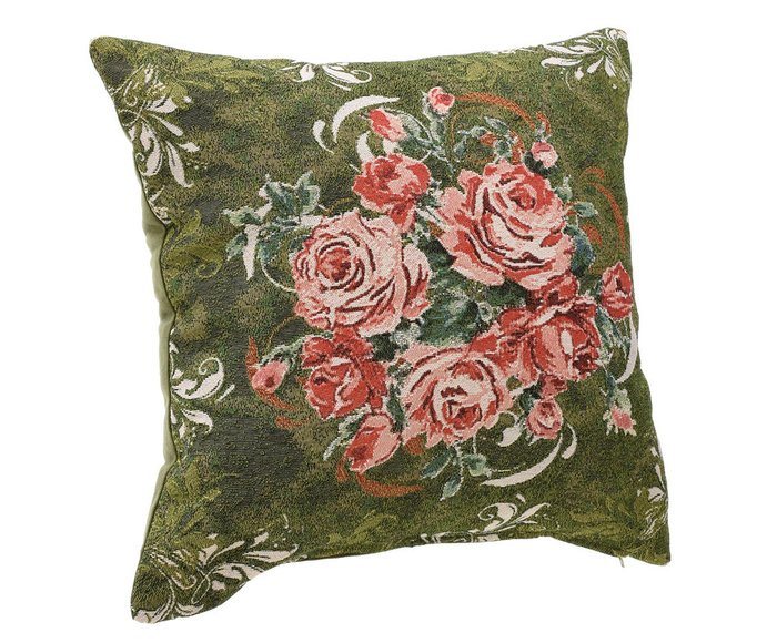 Подушка декоративная с розами