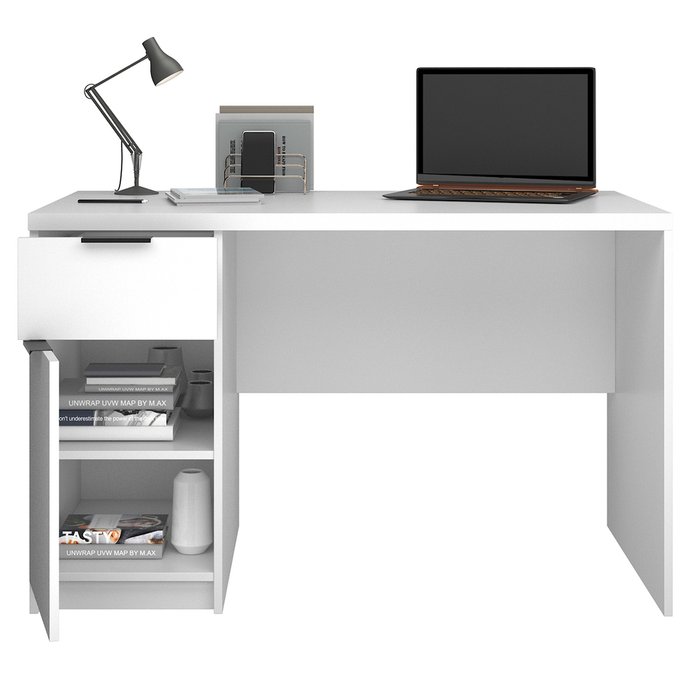 Письменный стол Galata с тумбой белого цвета - купить Письменные столы по цене 20890.0