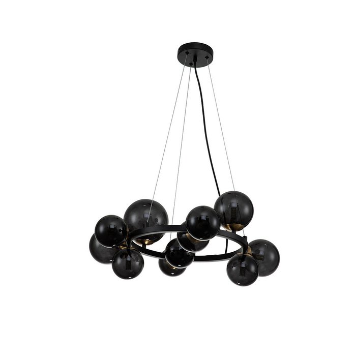 Подвесная люстра Molecola М черного цвета - купить Подвесные люстры по цене 46270.0