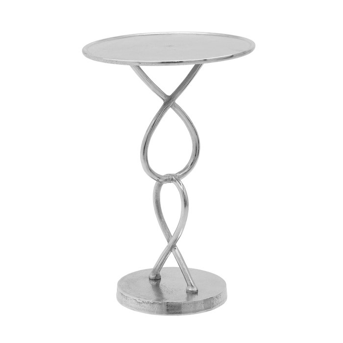Кофейный столик серебряного цвета