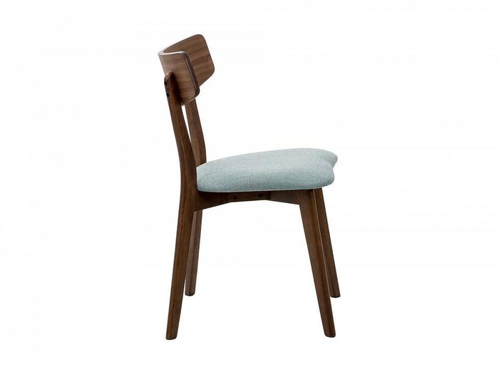 Стул Oxville с сидением голубого цвета - лучшие Обеденные стулья в INMYROOM