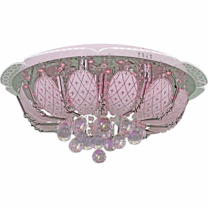 Потолочная люстра 55649-0.3-08 (стекло, цвет белый) - лучшие Потолочные люстры в INMYROOM