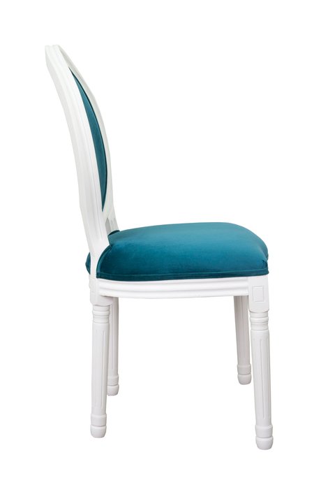 Стул Volker blue+white с велюровой обивкой - купить Обеденные стулья по цене 19800.0 Стул Volker blue+white с велюровой обивкой - купить Обеденные стулья по цене 19800.0