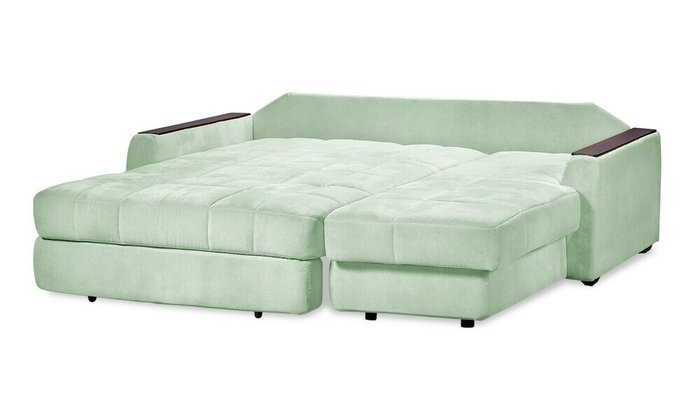 Угловой диван-кровать Гадар L мятного цвета - купить Угловые диваны по цене 105800.0