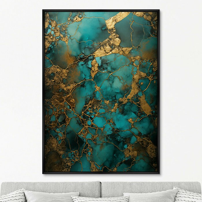 Репродукция картины Malachite melancholy, No 1, 2024г. - купить Картины по цене 24999.0
