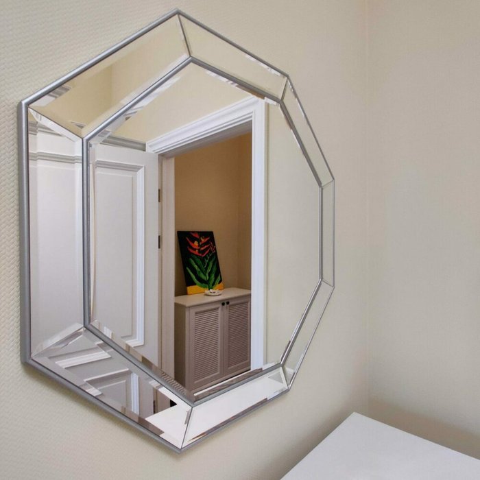 Настенное зеркало Etien 90x90 с основанием из мдф - лучшие Настенные зеркала в INMYROOM