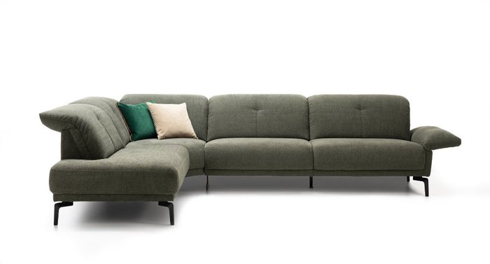 Угловой диван Barbuda серого цвета - купить Угловые диваны по цене 376820.0