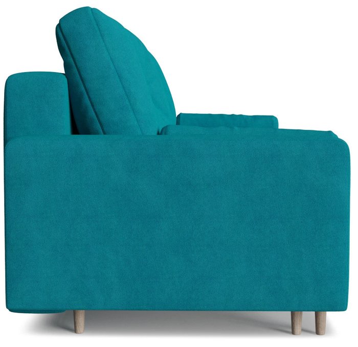 Диван-кровать прямой Белфаст Azur синего цвета - лучшие Прямые диваны в INMYROOM