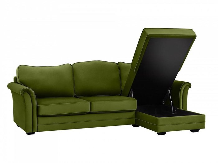 Угловой диван-кровать Sydney зеленого цвета  - лучшие Угловые диваны в INMYROOM