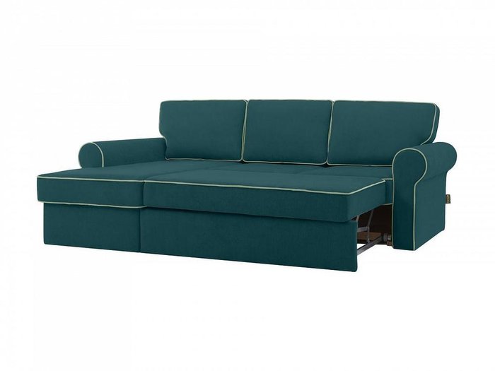 Угловой диван-кровать Murom сине-зеленого цвета - лучшие Угловые диваны в INMYROOM