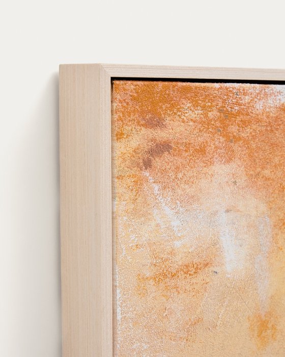 Абстрактная картина Selnar 47х182 желто-оранжевого цвета - лучшие Картины в INMYROOM Абстрактная картина Selnar 47х182 желто-оранжевого цвета - лучшие Картины в INMYROOM