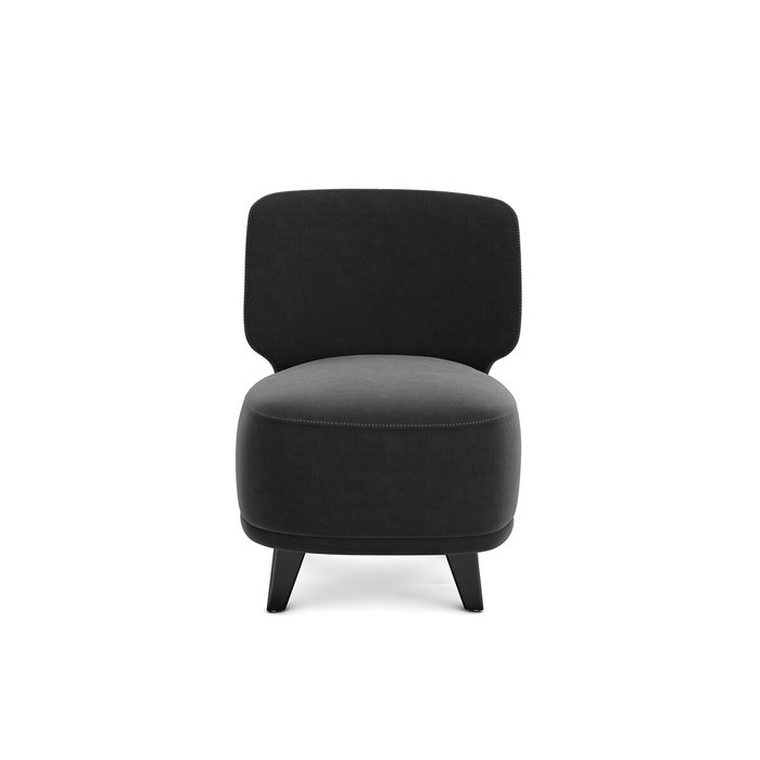 Кресло из велюра Odalie серого цвета - купить Интерьерные кресла по цене 44369.0