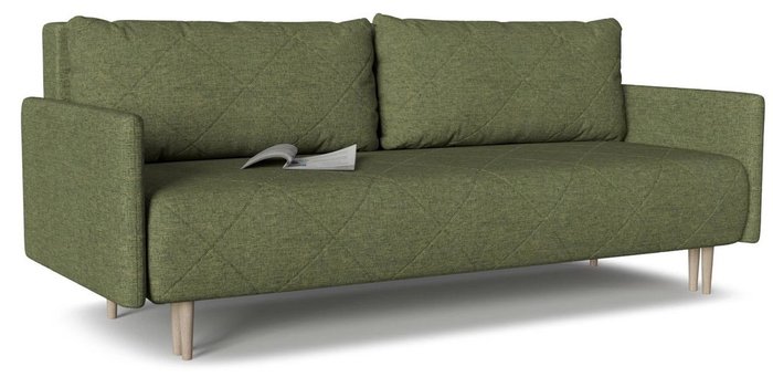 Диван-кровать Mille зеленого цвета  
