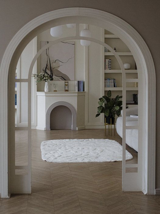 Хлопковый ковер Sankofa 190х290 бежевого цвета - купить Ковры по цене 53676.0