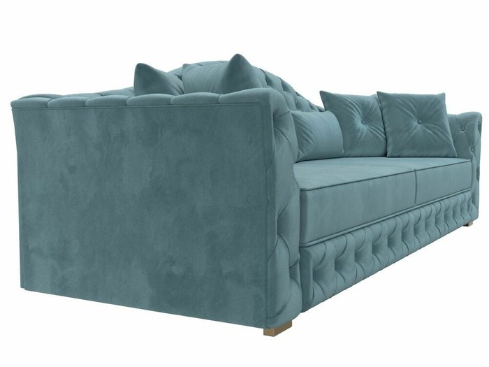 Прямой диван-кровать Артис бирюзового цвета - лучшие Прямые диваны в INMYROOM