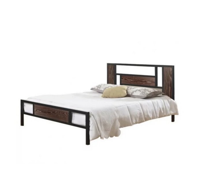Кровать Бристоль 120х200 коричнево-черного цвета - купить Кровати для спальни по цене 26990.0