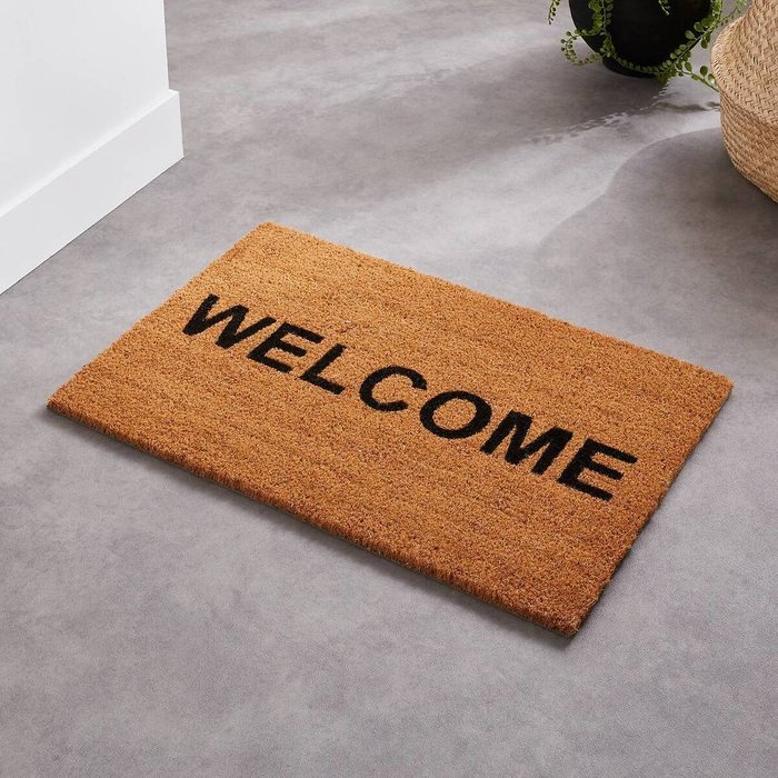 Коврик придверный Welcome Thiam бежевого цвета Коврик придверный Welcome Thiam бежевого цвета