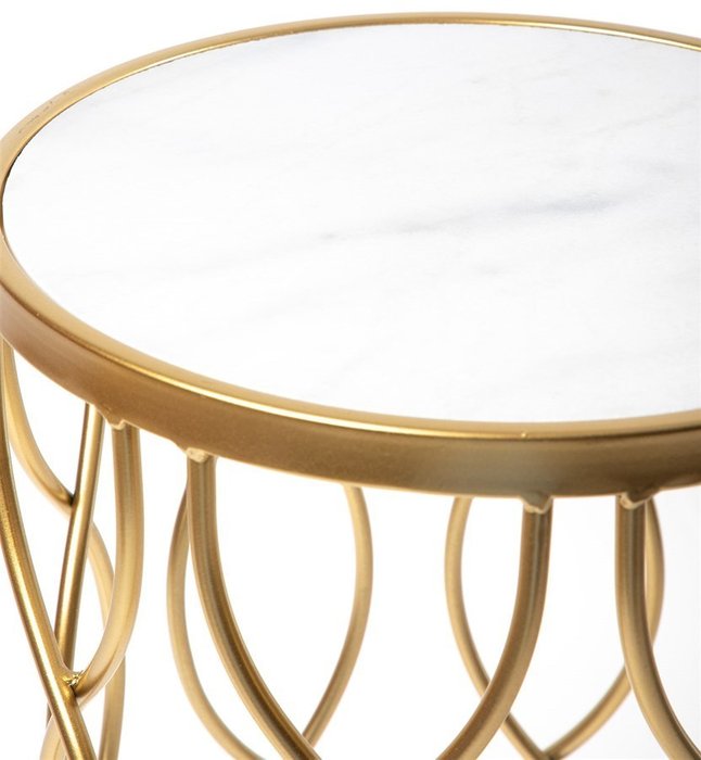 Столик интерьерный с белым мрамором - купить Кофейные столики по цене 8727.0
