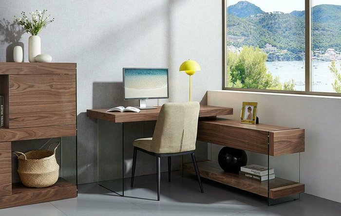 Стол письменный Orion коричневого цвета - лучшие Письменные столы в INMYROOM