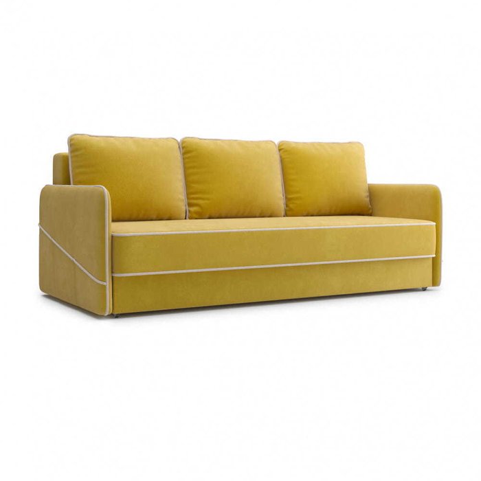 Диван-кровать Симпл желтого цвета - купить Прямые диваны по цене 74844.0