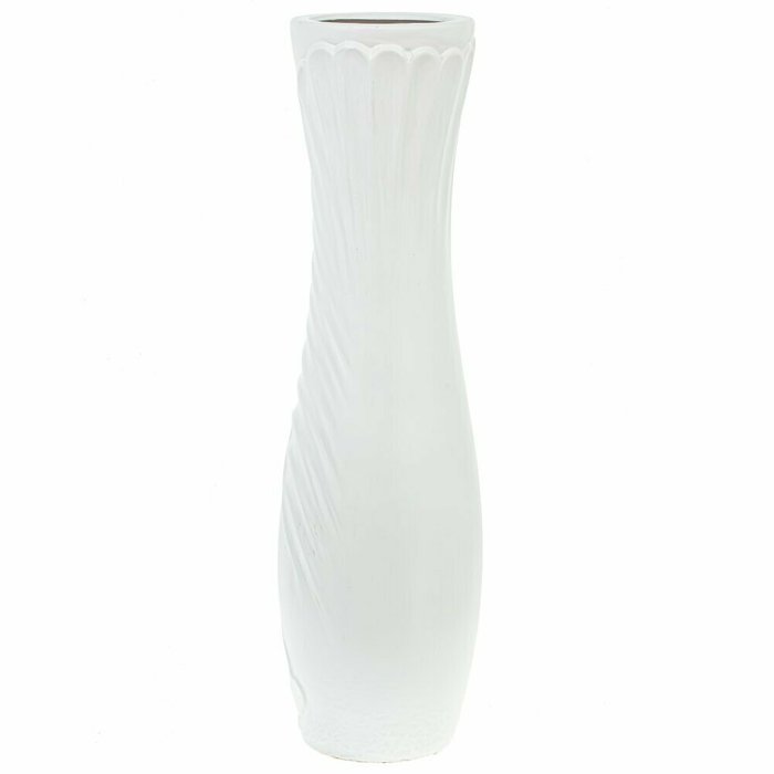 Керамическая ваза белого цвета - лучшие Вазы  в INMYROOM