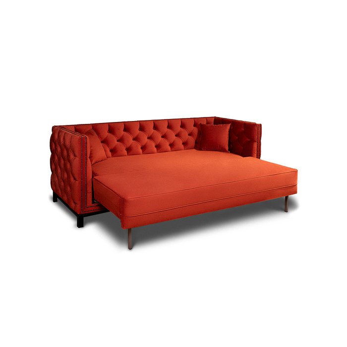 Диван-кровать Qwins оранжевого цвета - лучшие Прямые диваны в INMYROOM