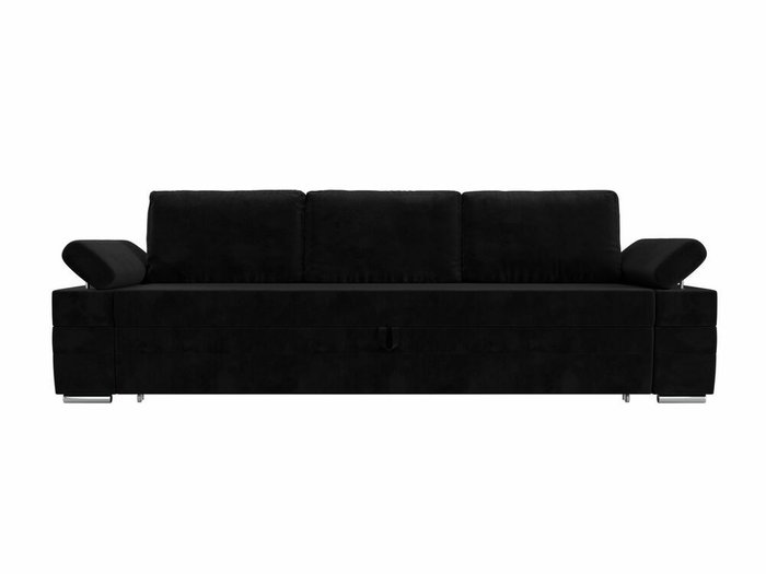 Прямой диван-кровать Канкун черного цвета - купить Прямые диваны по цене 62999.0