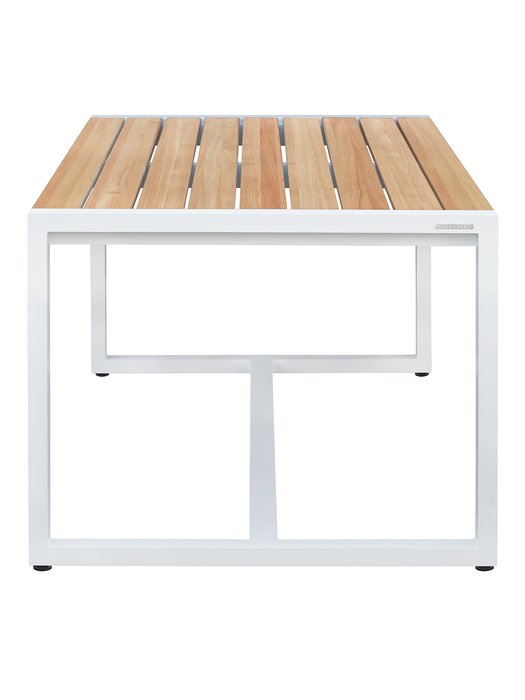 Садовый стол Santorini бело-бежевого цвета - лучшие Садовые столы в INMYROOM