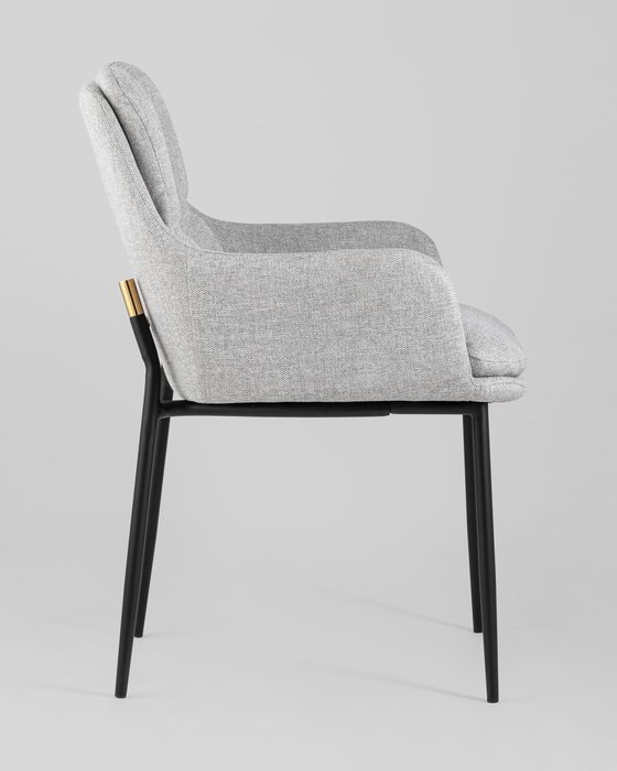 Стул Саманта светло-серого цвета - лучшие Обеденные стулья в INMYROOM