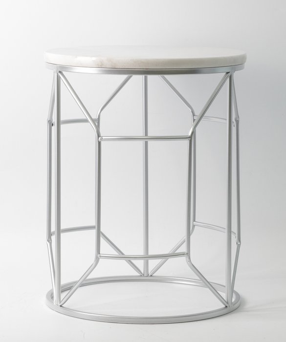 Кофейный стол бело-серого цвета - купить Кофейные столики по цене 13670.0