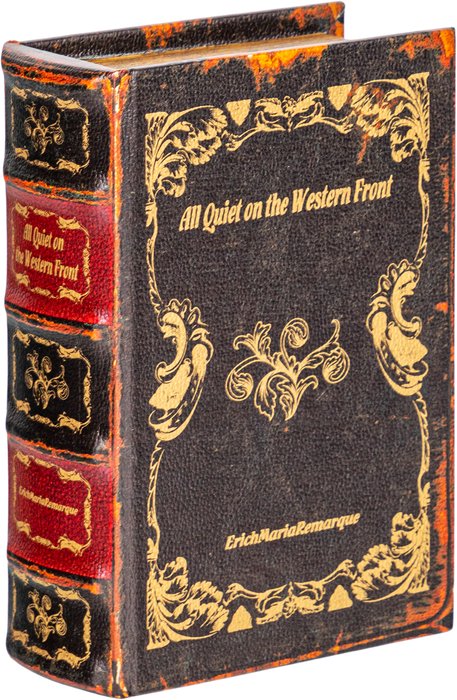 Шкатулка в виде книги черно-красного цвета