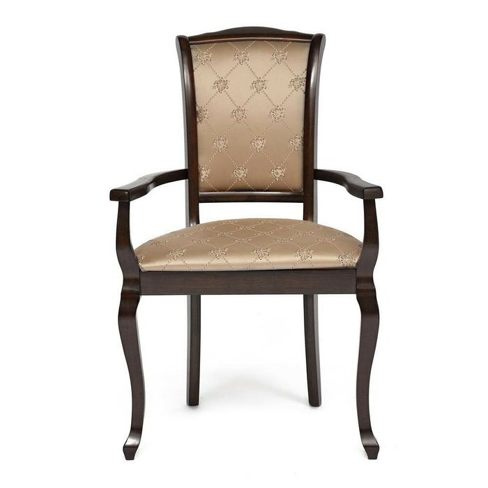 Комплект из двух стульев-кресел Geneva коричневого цвета - лучшие Обеденные стулья в INMYROOM