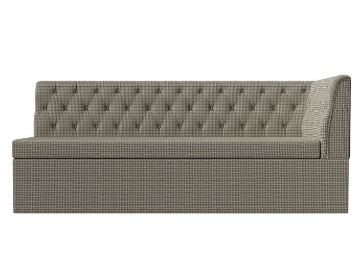 Диван-кровать Маркиз серо-бежевого цвета с углом справа - купить Прямые диваны по цене 35999.0
