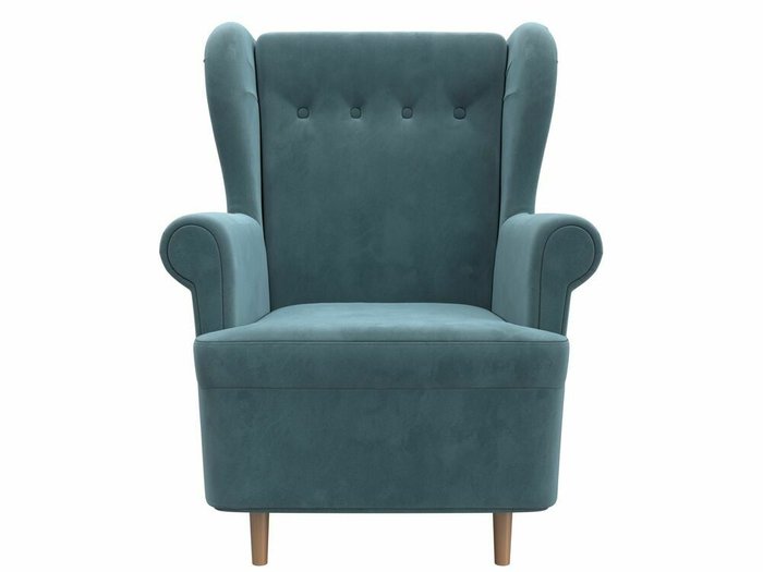 Кресло Торин темно-бирюзового цвета - купить Интерьерные кресла по цене 26999.0