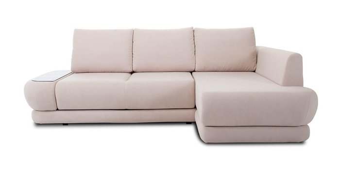 Угловой диван-кровать Гранде бежевого цвета