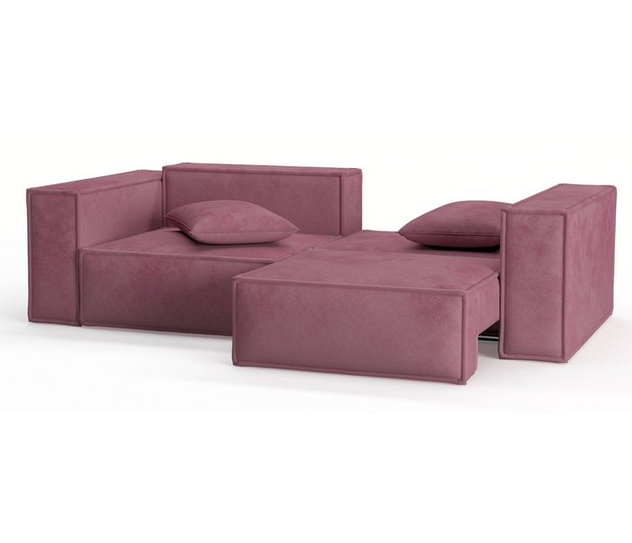Диван-кровать из велюра Ли Рой розового цвета - лучшие Прямые диваны в INMYROOM