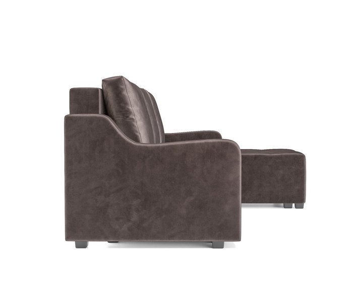 Угловой диван-кровать Берн серо-коричневого цвета - лучшие Угловые диваны в INMYROOM